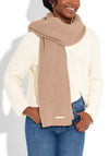 Katie Loxton Knitted Scarf, Soft Tan