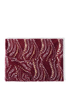 Katie Loxton Waved Dot Metallic Scarf, Burgundy & Gold Foil