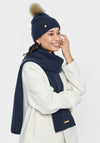 Katie Loxton With Love Hat and Scarf Gift Set, Navy