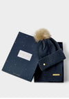 Katie Loxton With Love Hat and Scarf Gift Set, Navy