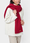 Katie Loxton Ribbed Knit Scarf, Red