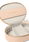 Katie Loxton Oval Jewellery Box, Nude Pink