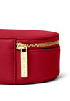 Katie Loxton Oval Jewellery Box, Garnet Red