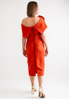 Kevan Jon Kris Corsage Detail Dress, Orange