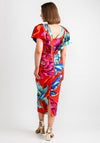 Kevan Jon Karolina Frill Pencil Dress, Multi-Coloured