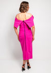 Kevan Jon Kris Corsage Detail Dress, Bright Pink