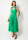 Kevan Jon Nancy Flare Long Dress, Emerald Green