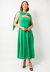 Kevan Jon Nancy Flare Long Dress, Emerald Green