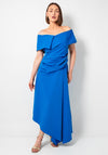 Kevan Jon Nula Bardot Asymmetric Dress, Blue