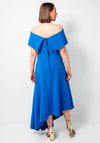 Kevan Jon Nula Bardot Asymmetric Dress, Blue