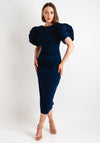 Kevan Jon Sophie Sleeve Midi Dress, Navy