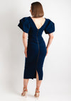 Kevan Jon Sophie Sleeve Midi Dress, Navy