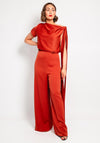 Kevan Jon Didi Satin Jumpsuit, Rust