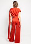 Kevan Jon Didi Satin Jumpsuit, Rust