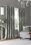 Laura Ashley Josette Metallic Lined Eyelet Curtains 88