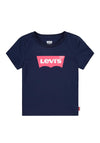 Levi’s Girls Batwing Short Sleeve Tee, Navy