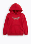 Levis Boys Rope Long Sleeve Hoodie, Red