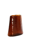 Light & Living Murada Oval Textured Glass Vase, Brown