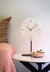 Light & Living Moreno Marble Clock on Base