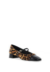 Lodi Bameria Leopard Print Mary Jane Pumps, Brown