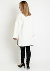 Serafina Collection One Size Contrast Trim Jacket, White