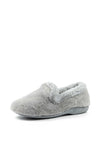 Lunar Elegance Frito Mink Faux Fur Slippers, Grey