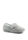 Lunar Elegance Frito Mink Faux Fur Slippers, Grey