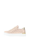 Lunar Elegance Xenon Quilted Platform Trainers, Rose Gold