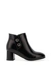 Lunar Tegan Block Heel Ankle Boot, Black