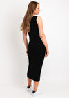 Natalia Collection One Size Basic Jersey Midi Dress, Black