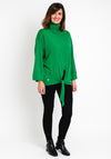 Malissa J One Size Tie Detail Sweater, Green