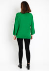 Malissa J One Size Tie Detail Sweater, Green