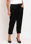 Malissa J One Size Satin Jogger Style Trouser, Black