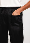 Malissa J One Size Satin Jogger Style Trouser, Black