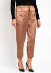 Malissa J Satin Jogger Style Trouser, Caramel