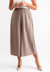 Malissa J One Size Cropped Wide Leg Trousers, Taupe