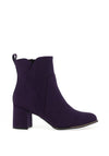 Marco Tozzi Chrome Detail Heeled Boots, Purple