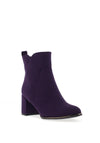 Marco Tozzi Chrome Detail Heeled Boots, Purple