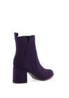 Marco Tozzi Chrome Detail Heeled Boots, Purple