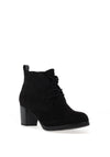 Marco Tozzi Block Heel Suede Desert Boots, Black