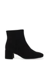 Marco Tozzi Faux Suede Block Heel Boots, Black