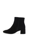 Marco Tozzi Faux Suede Block Heel Boots, Black