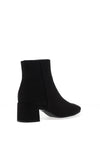 Marco Tozzi Faux Suede Block Heel Boots, Black