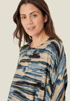 Masai Glencia A-Line Tunic Top, Blue Multi