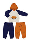 Mayoral Baby Boy 3 Piece Animal Print Tracksuit, Yolk