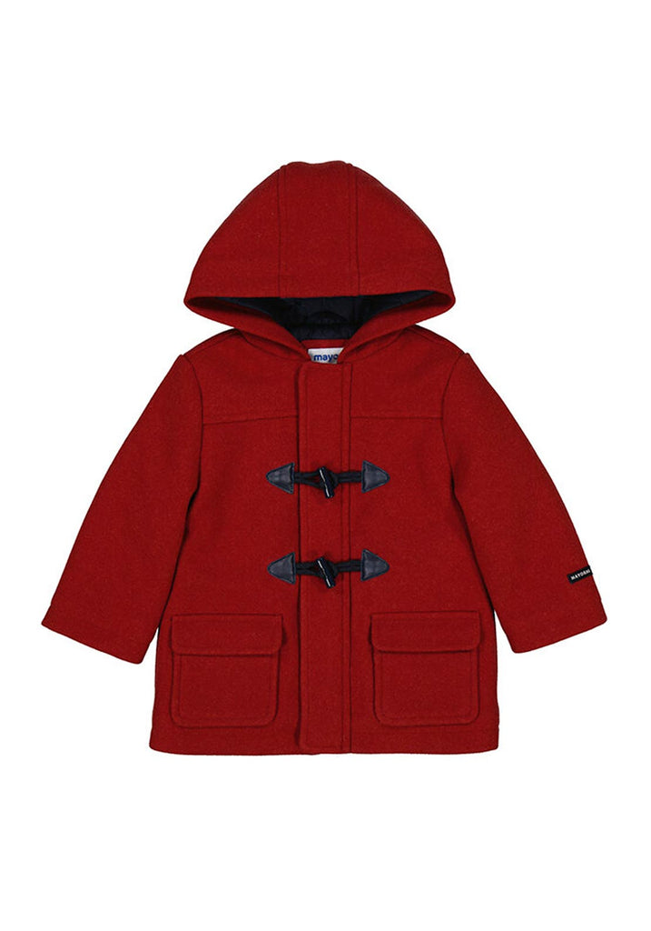 Mayoral Baby Boy Hooded Duffle Coat Red McElhinneys