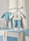 Mayoral Baby Boy Four Piece Elephant Set, Blue