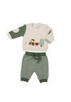 Mayoral Baby Boy Farm Four Piece Set, Green Multi