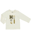 Mayoral Baby Boy Hi Long Sleeve Top, Cream