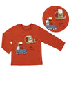 Mayoral Baby Boy Jam In The City Long Sleeve Top, Orange